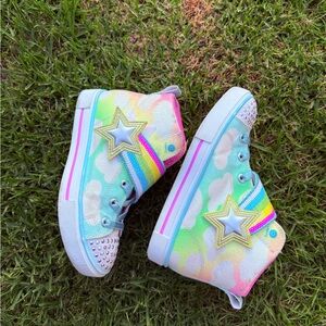 Colorful Star High-Top Kids Shoes